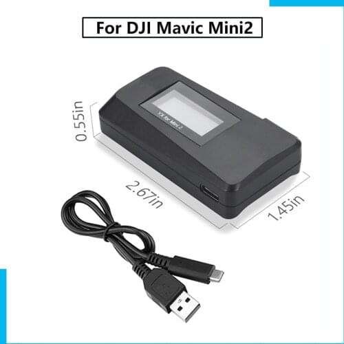 For DJI Mavic Mini 2 QC3.0 Fast Charger Battery USB Charging With TYPE C Cable LED charger For Mavic Mini 2 Drone Accessories