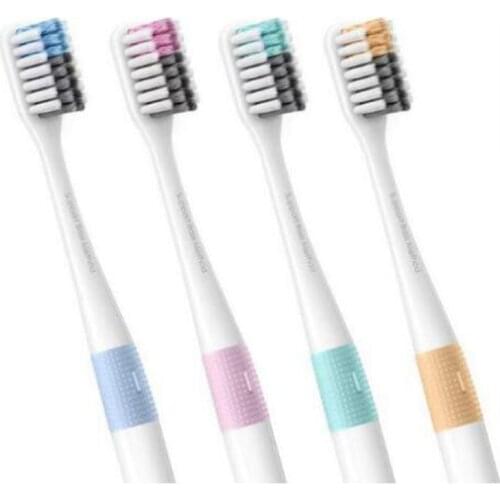 Xiaomi Doctor B Toothbrush Bass Method Sandwish-bedded better Brush Wire 4 Colors Including 1 Travel Box