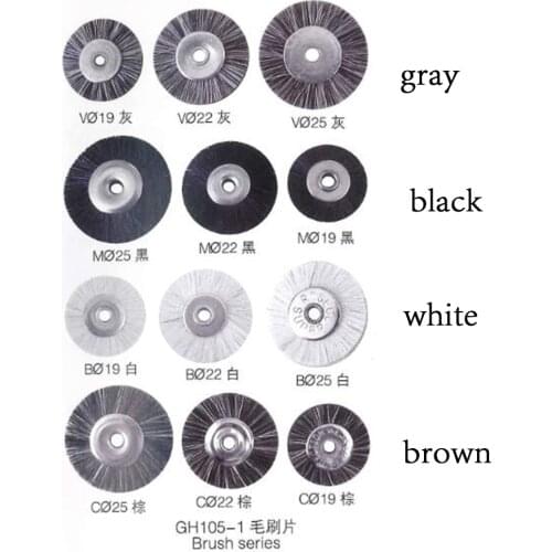 100PCS Abrasive Brushes Hair Wheel Brush without handle Jewelry Rotary Polishing Tool
