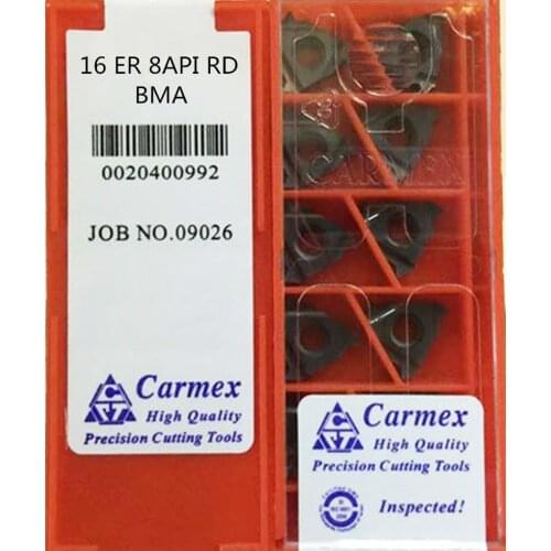 16ER 8APIRD BMA 16ER 10APIRD BMA 16IR 8APIRD BMA 16IR 10APIRD BMA CARMEX insert Processing: stainless steel, alloy steel, etc