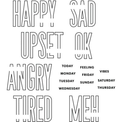 2021 NEW english Clear Stamp /Seal for DIY scrapbooking/photo album Decorative clear stamp sheets B616