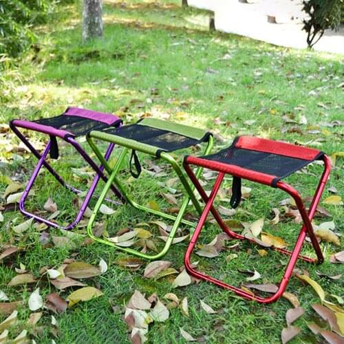 3 Colors Folding Fishing Chair Ultralight Portable Camping BBQ Picnic Stool Oxford Cloth High Load Seat Chair Outdoor Furniture