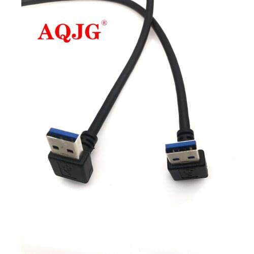Down Angle USB3.0 AM to Am L Shape Adapter Converter USB 3.0 A Male to A male 90 Degree Angle Plug Down Up Angle AQJG