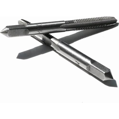 Free shipping 9SiCr steel made 2PCS Metric M6*1.0 Manual straight Tap hand screw Taps M6*1.0 for manual workpiece