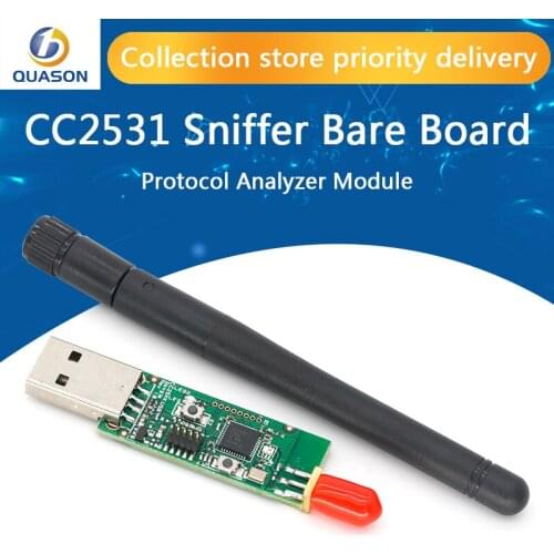 Wireless Zigbee CC2531 Sniffer Bare Board Packet Protocol Analyzer Module USB Interface 4.0 Bluetooth Module with Antenna