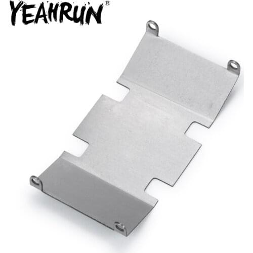 YEAHRUN RC Racing Car Parts Metal Center Protection Skid Plate Chassis Guard for Axial SCX10 II 90046 1/10 RC Crawler Car