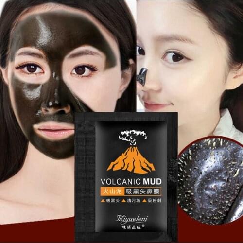 Blackhead Remover Facial Mask 5/10pcs Face Mask From Black Dots Bamboo Charcoal Activated Carbon Nose Strips Volcanic Mud Mask