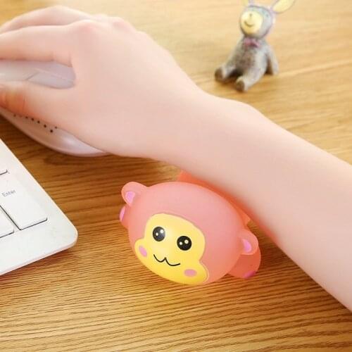 Quality Comfort Gel Computer Mouse Hand Wrist Rests Support Cushion Mouse Pad Silicone Cute Cartoon Animal Wrist Pad