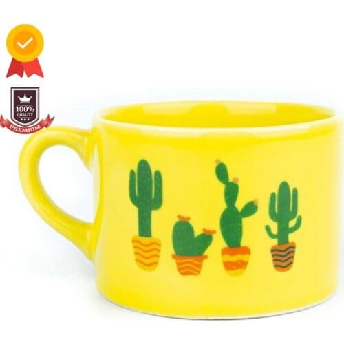Cacti Ceramic Mug Coffee Cups Drinkware Mugs For Tea Beautiful March 8th Gifts Tea Set Mugs Funny Cute Cup Stranger Things