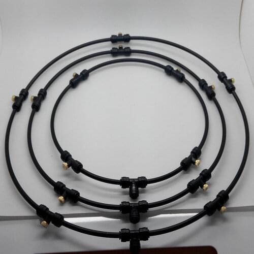 L055 Watering & Irrigation Sprayers HAIGINT 14' Outdoor Misting Fan Ring with 4pcs Brass Nozzle Included