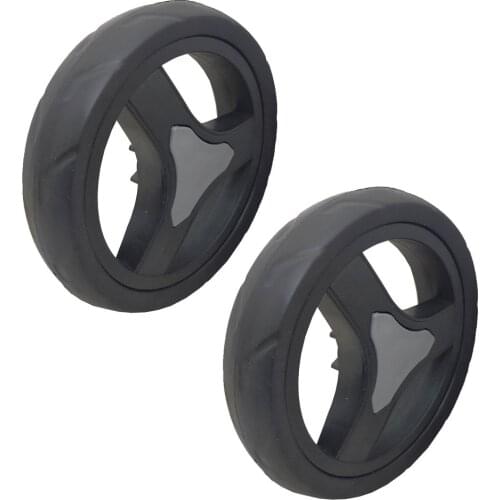 Hot-Pluggable Market Car Wheel Snap Baby Stroller Wheel SŞYAH 17,5 CM 2 PCS PAT0002-2