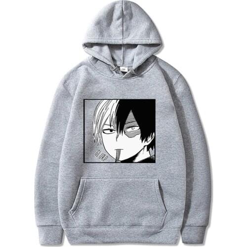Hot My Hero Academia Hoodies Todoroki Shoto Classic Comic Classic Anime Japan Men Fashion Designer Streetwear