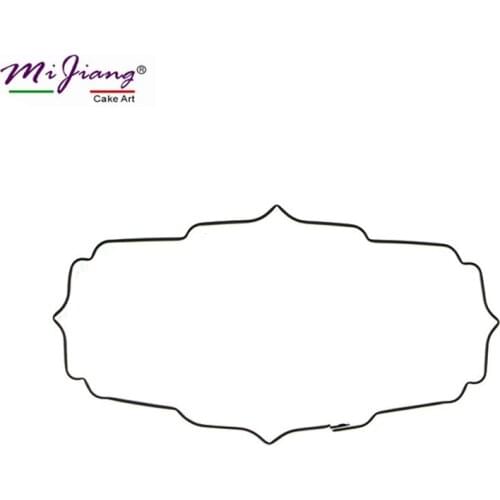 Mijiang Stainless Steel Blessing Frame Cake Cookie Cutter Slicer DIY Biscuit Mold Fondant Decorating Baking Tools Kitchen S7160