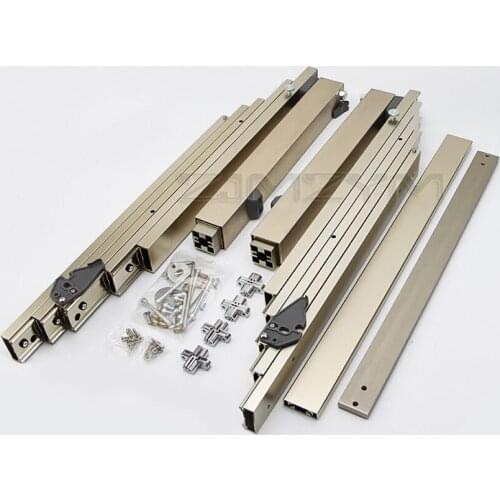 Multi-Section Hidden Table Slideway Multi-functional Pulling Folding Dining Table Retractable Rail Flat Push With Feet Track