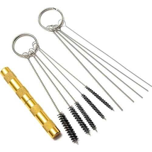 11Pcs/Set Airbrush Spray Gun Nozzle Cleaning Repair Tool Kit Needle & Brush Set For Air Brush Portable Tools