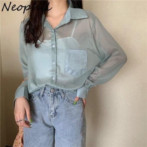 NEOPHIL Women's Transparent Shirts