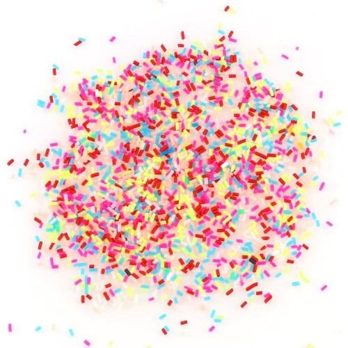 About 20g 1-2mm Mix Color 3D Simulation Cream Color Needle Soft Clay Strips For Nail Art DIY Decorations Tools Slices