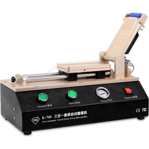 TBK 768 curved screen automatic laminating machine OCA dry glue laminating machine press screen machine curved screen LCD repair