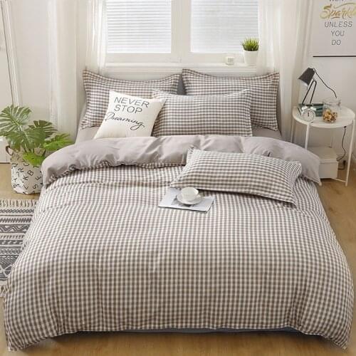 Textile bedding aloe cotton four-piece sanding bed sheet bedding set king size bed sheet
