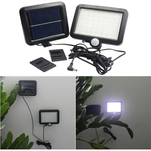 Solar led light Outdoor Decor Solar Power Motion Sensor Light Security Flood Garden Path Lamp 56 LED luces solares para exterior