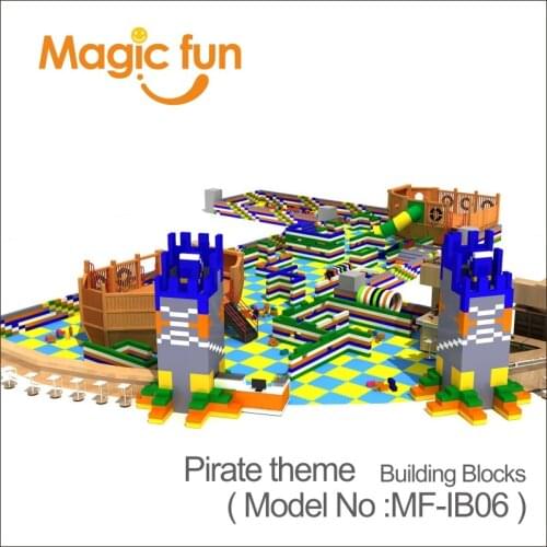 MAGIC FUN Amusment park cheap easy build colourful Building Blocks for children
