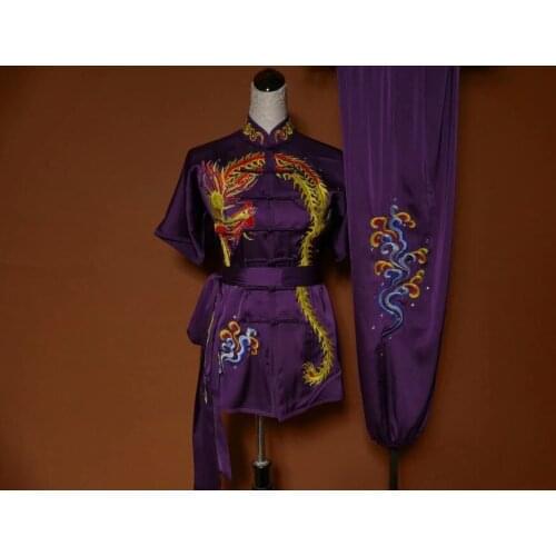 Wushu taichi taiji clothes changquan uniform Martial arts competition clothing embroidered kungfu nanquan taolu clothes uniform