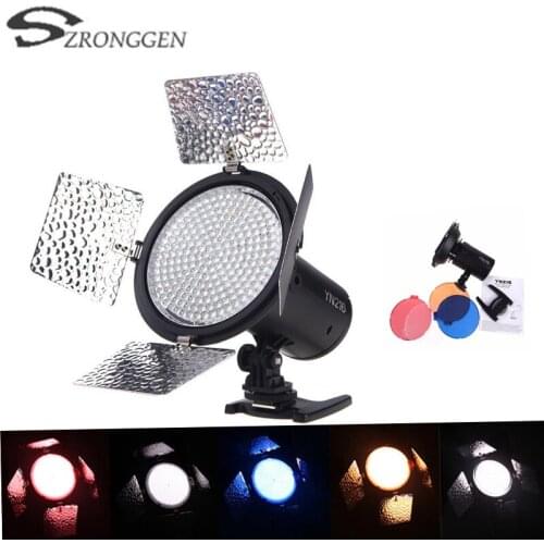 Yongnuo YN216 5500k Pro LED Studio Video Light Camera Shoot with 4 Color Plates for Canon Nikon DSLR Camera
