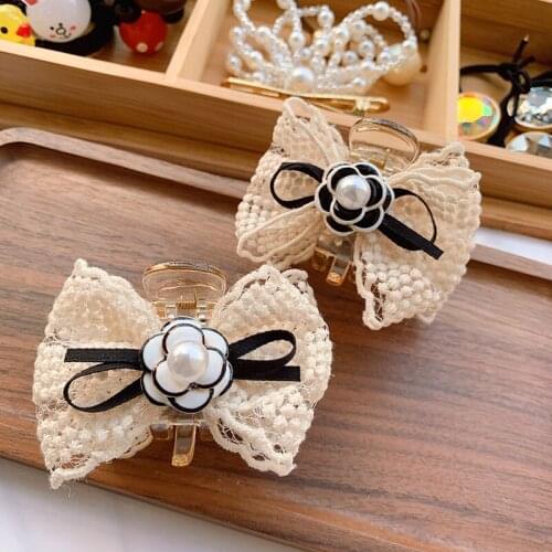 Fashion Girl Retro lace Hair Claws Beam Hairpin Women Hair Accessories Beauty Hair Crab Clamp Headwear flowers Hair Clip