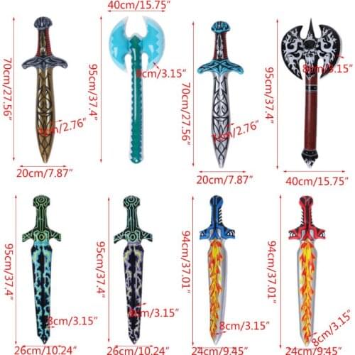 1Pc New Inflatable Swords Axe Kids Toys Pirate Swords Children Gifts Swords Kids Toy