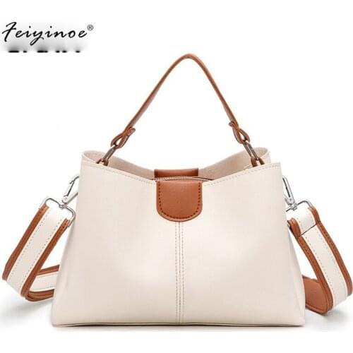 2021 New Casual Large Capacity Women Shoulder Crossbody Bags Designer Wide Strap Handbag Female Luxury Bucket Handbag Totes