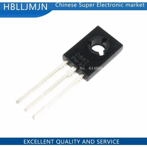 50PCS 2SD882 TO-126 D882 TO126 IC