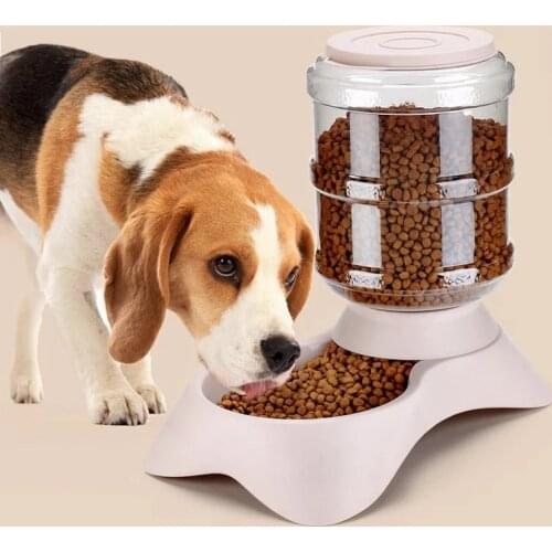 3.8L Cat Dog Automatic Feeder Drinking Bowl For Dog Food Water Dispenser Puppy Pet Feeding Large Capacity Pet Automatic Drinkers