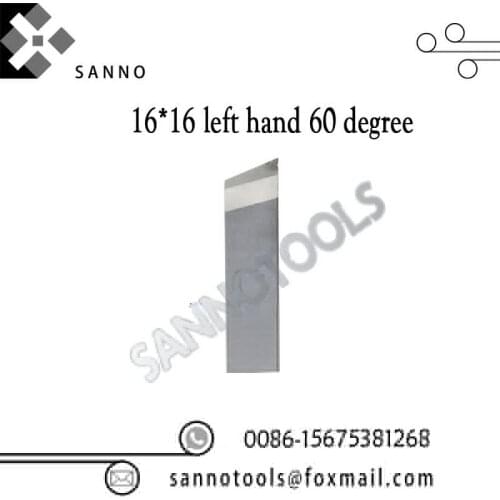 Free shipping! High quality 60degree 16*16 right hand / 60degree 16*16 left hand PCD cnc carbide turning inserts