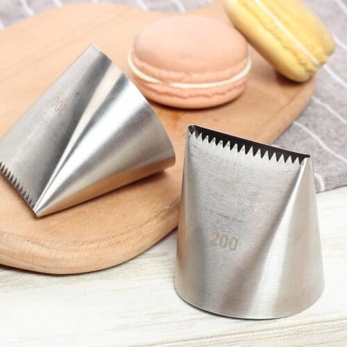 Large Stainless Steel Nozzle Extra Icing Piping Nozzles Cream Cake Decorating Pastry Tip Fondant Baking Tools Accessories