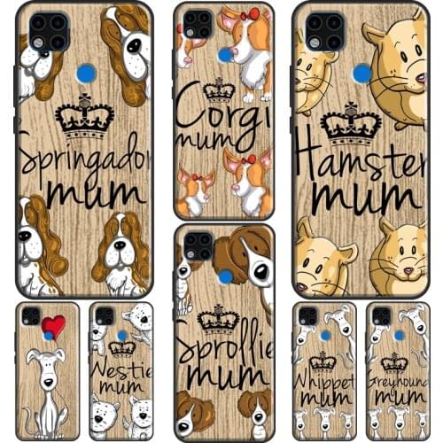 Whippet mum Westie highland terrier dog Phone Case For Xiaomi Redmi Note 10 Pro 8T 9S 8 9 Pro Cover For Redmi 9 9T 9A 9C 8A K40