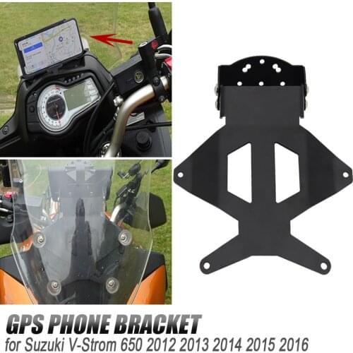 NEW Motorcycle Mobile Phone Holder For SUZUKI V-STROM 650 XT DL 650 Vstrom 2012-2016 2015 14 Rechargeable GPS Navigator Mounting