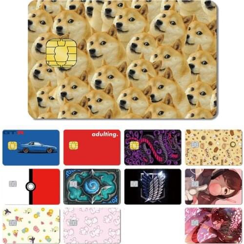 Hot Sale Attacking Giant Snake Dag Demon Slayer Cartoon Matte Credit Card Debit Card Sticker Film Skin Case Tape