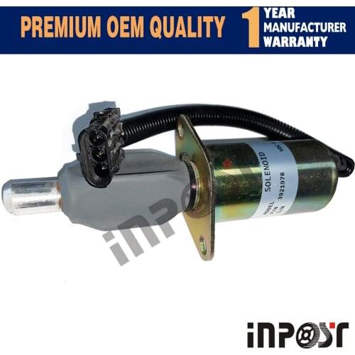 INPOST 3921978 12V Fuel Shutoff Stop Solenoid Valve for Cummins 6CT 6CTA Diesel Engine