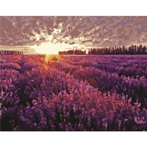 Defenestration True Flower Street Frame Painting By Numbers Canvas Colouring Landscape Handpainted Artwork Diy Gift Wall Home