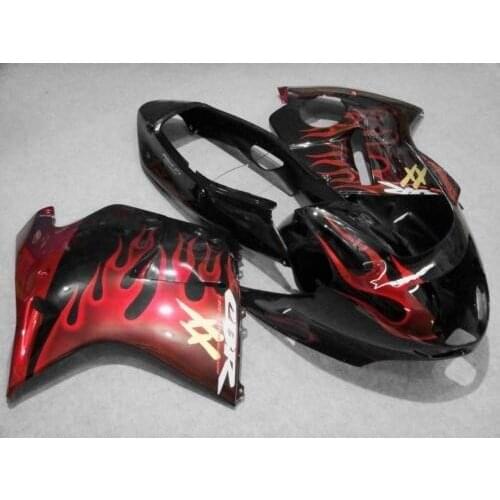 Fairing Red Flame Black For HONDA CBR1100XX 96-07 CBR1100 XX 42B3 CBR 1100XX 96 97 98 99 00 01 02 03 04 05 06 07 1100 XX