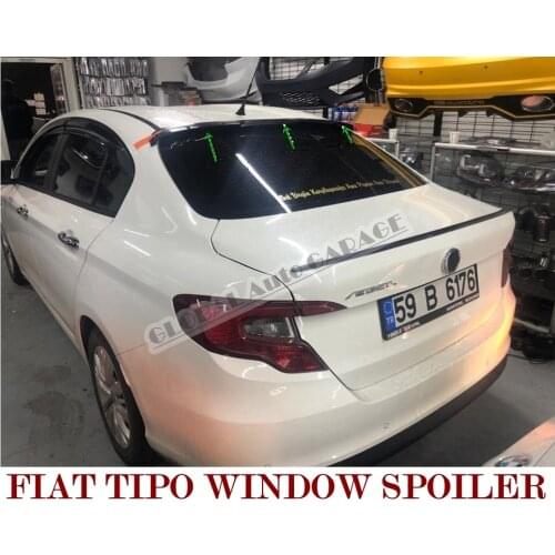 For Fiat Tipo Egea Sedan Window Spoiler 2015-2021 Auto Accessory Universal Spoilers Car Antenna Car Styling Diffüser Splitter