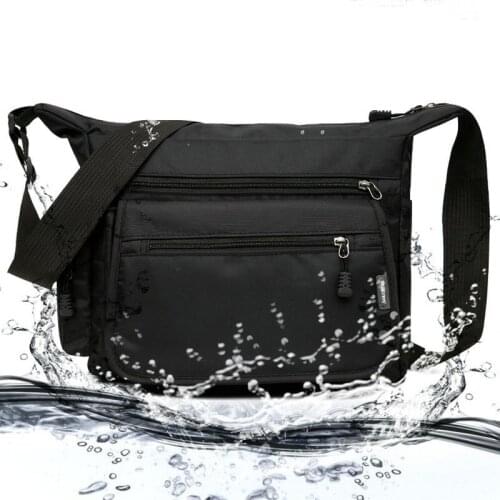 High Capacity Upscale Nylon Shoulder Bags Multifunctional Crossbody Bag Waterproof And Wear-resistant Male Shoulder Bag For Male