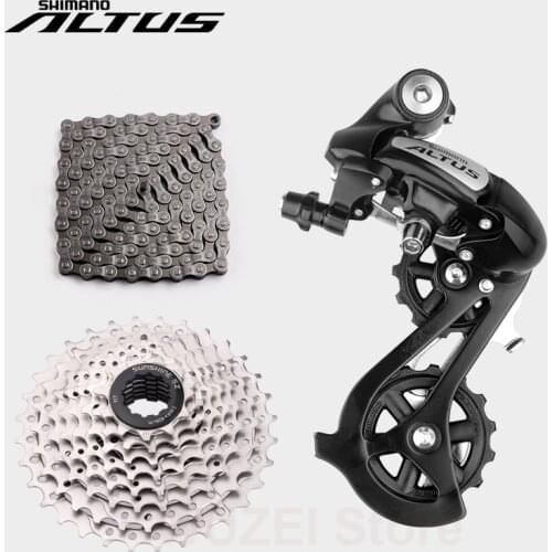 SUNSHINE 8 Speed Flywheel Chain Derailleur set SHIMANO HG40 HG71 KMC X8PL Chains 11-32T Freewheel RD-M310 Rear Derailleur 8V
