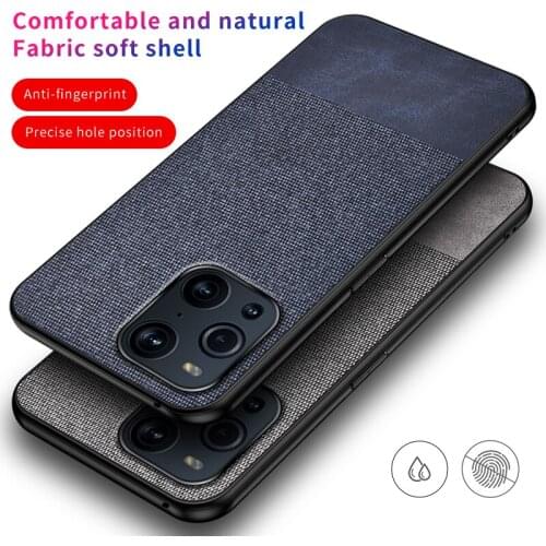Fabric Soft Rubber All-inclusive Phone Cases For OPPO Find X3 Pro Reno 2 3 4 5 Pro Choose At Will Between PU Cloth And All Cloth