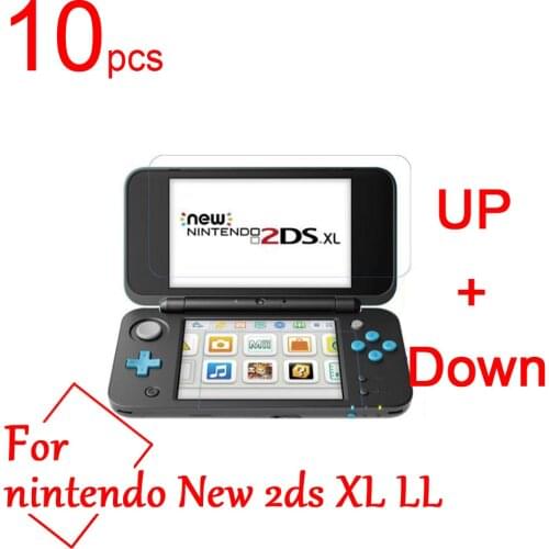 Ultra Clear/Matte/Nano anti-Explosion LCD Screen Protector Cover For Nintendo New 2ds XL LL Protective Film (5pcs UP+5pcs Down)