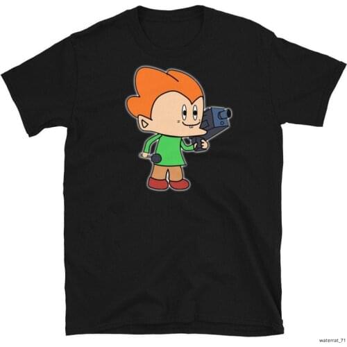 Video Games 2021 Friday Night Funkin Guns Derpy Pico Black T Shirt