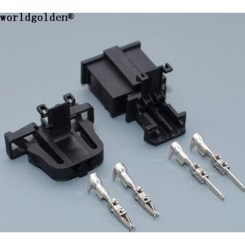 Worldgolden 3B0972712 1J0971972 2 Pin Door Light Connector Trunk lights Horn Sensor Plug For VW Audi Skoda