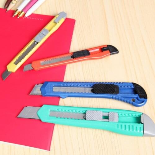 Snap Off Snap-off Blade Cutter Knife Paper Student Office Stationery Art Box Package Open Opener Parcel Handicraft Sharp