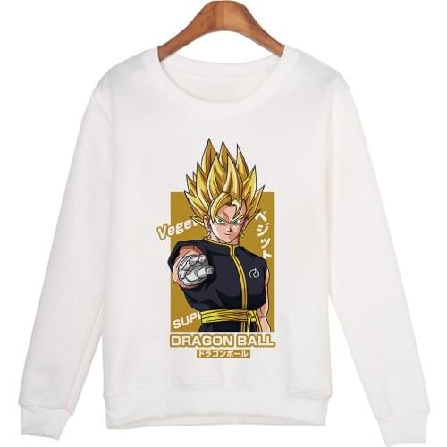 Japanese Anime Dragon Ball Print Women Hoodies Streetwear Sweatshirt Harajuku Kawaii Cartoon Pullover Dropship Female Clothes