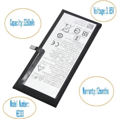 10pcs/lot HE333 3260mAh Replacement Battery For Nokia 8 Sirocco 8 Sirocco Global Dual SIM 8 Sirocco Global TD-LTE HMD Avatar